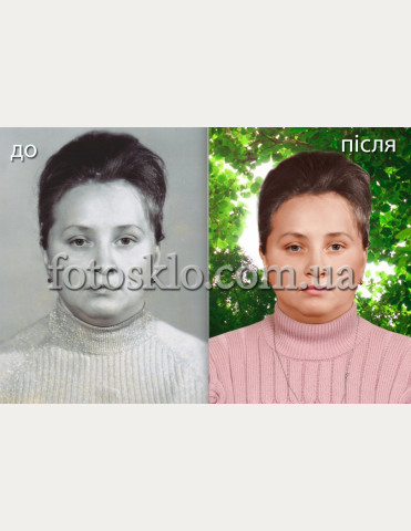 Ретушь фото на памятник маме