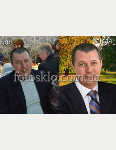 Ретуш фото на пам'ятник чоловікові